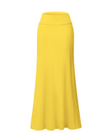 Hybrid & Company Women Versatile Fold Over Waist Maxi Skirt/Convertible Dress