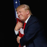 Double Sided Red Trump 2024 Flag 3x5 Made in USA Outdoor Heavy Duty 3 Ply Polyester Trump Take America Back Flag with White Starting Tape and 2 Brass Grommets