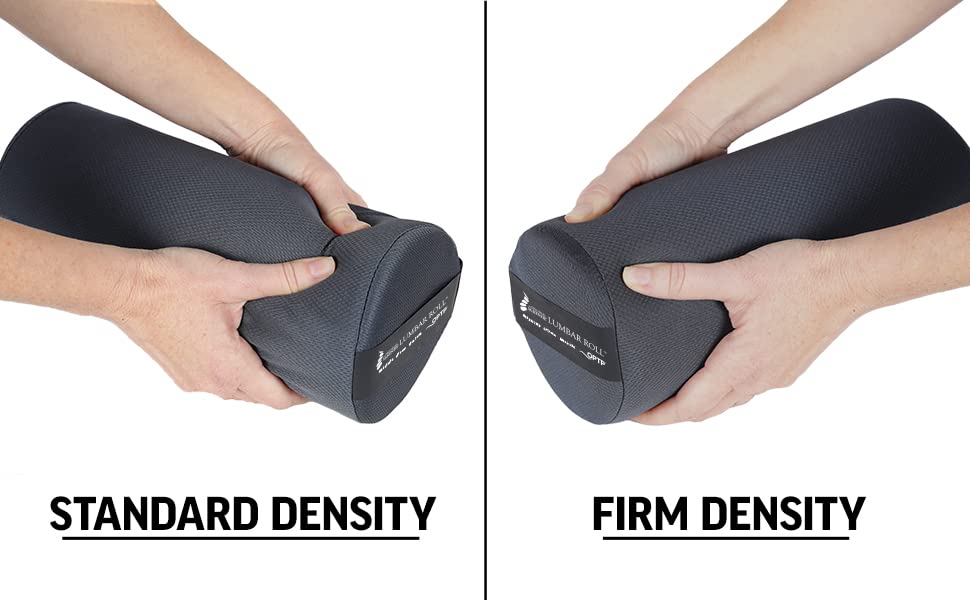 OPTP The Original McKenzie Lumbar Roll – USA-Made Low Back Lumbar Support for Office Chair & Car Seat Back Support Cushion. The Preferred Lumbar Pillow by Physical Therapists - Firm Density