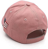 Trump 2024 Hat, Donald Trump 2024 Cap Save America Again MAGA USA Embroidery Pink Hat Made in USA