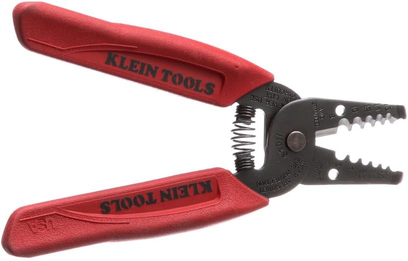 Klein Tools 11049 Wire Stripper / Cutter, Made in USA, Compact, Lightweight, Hardened Steel, Precision Ground, for Stranded Wires