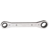 Klein Tools 68200 Ratcheting Box Wrench, Made in USA, 1/4-Inch x 5/16-Inch with Reverse Ratcheting and Chrome Plated Finish