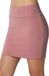 Sweet Hearts Mini Pencil Skirt for Women- Above Knee Basic Basic Bodycon Skirt Made in USA