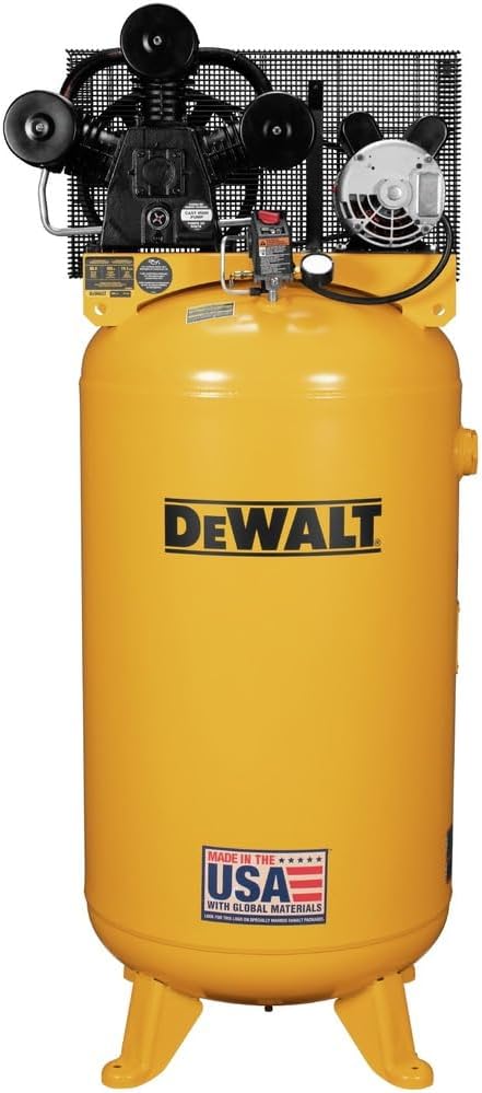 Dewalt DXCM801.COM 4.7 HP 80 Gallon 155 Max PSI 16.1 SCFM @ 40 PSI 14.1 SCFM @ 90 PSI Single-Stage Oil-Lube Electric Portable Vertical Air Compressor