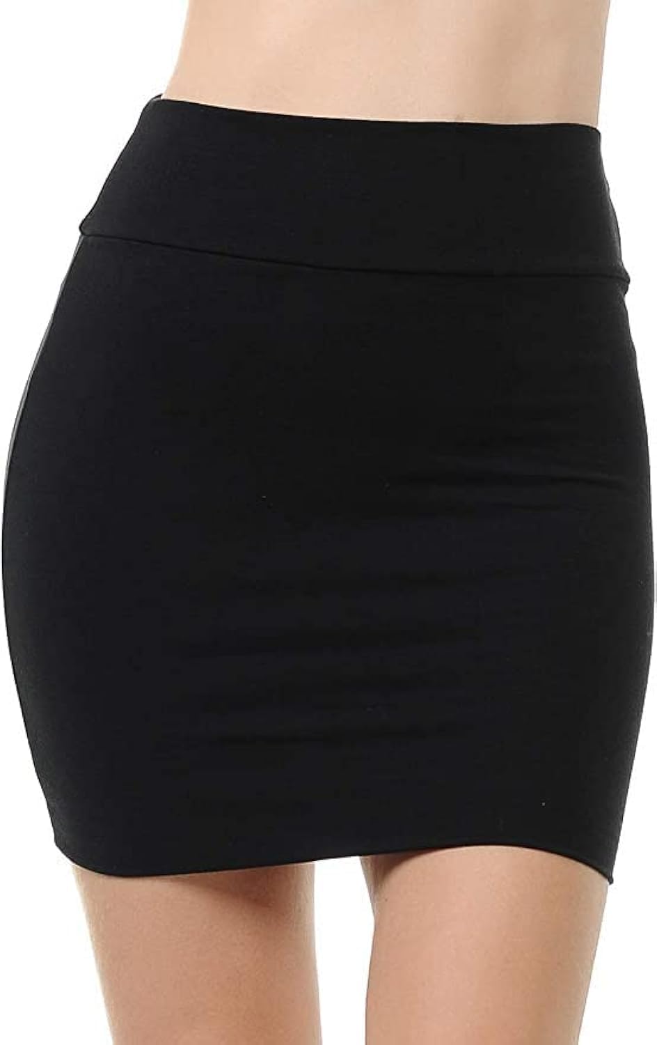 Sweet Hearts Mini Pencil Skirt for Women- Above Knee Basic Basic Bodycon Skirt Made in USA