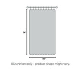 Bean Products Organic Cotton Shower Curtain (White), [70" x 74"] | All Natural Materials | Works with Tub, Bath and Stall Showers