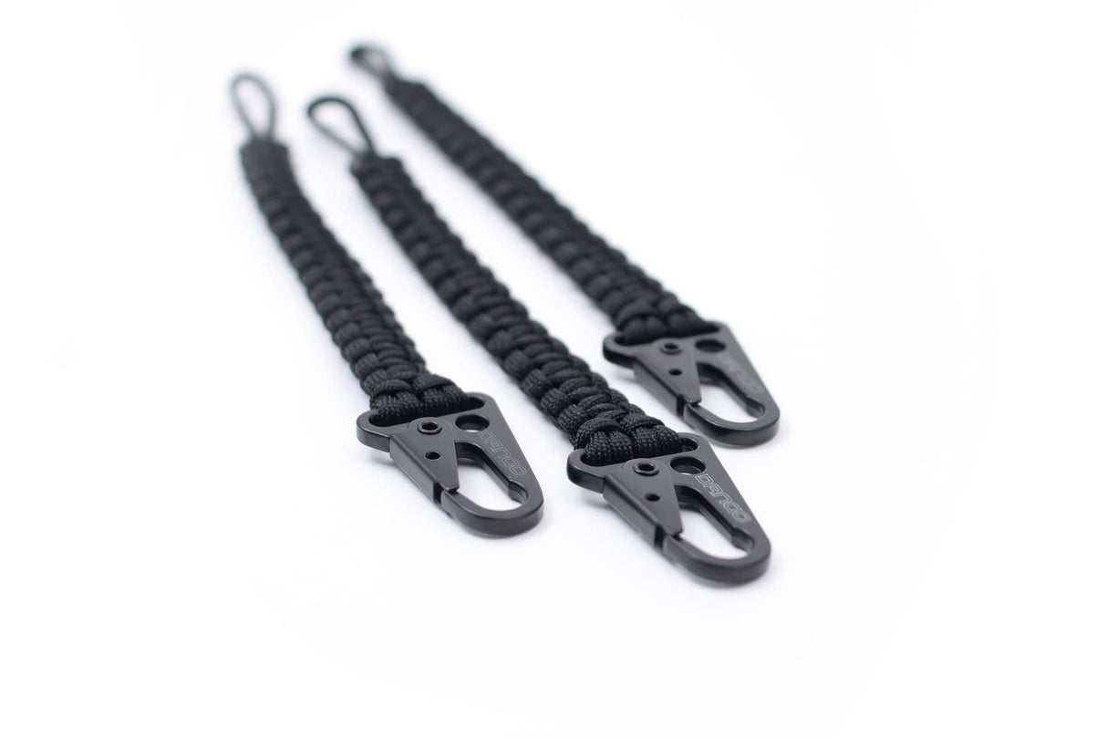 Dango EDC Tether - Cobra Weave 550 Paracord - 6 Inch Woven, 10 Feet Unraveled