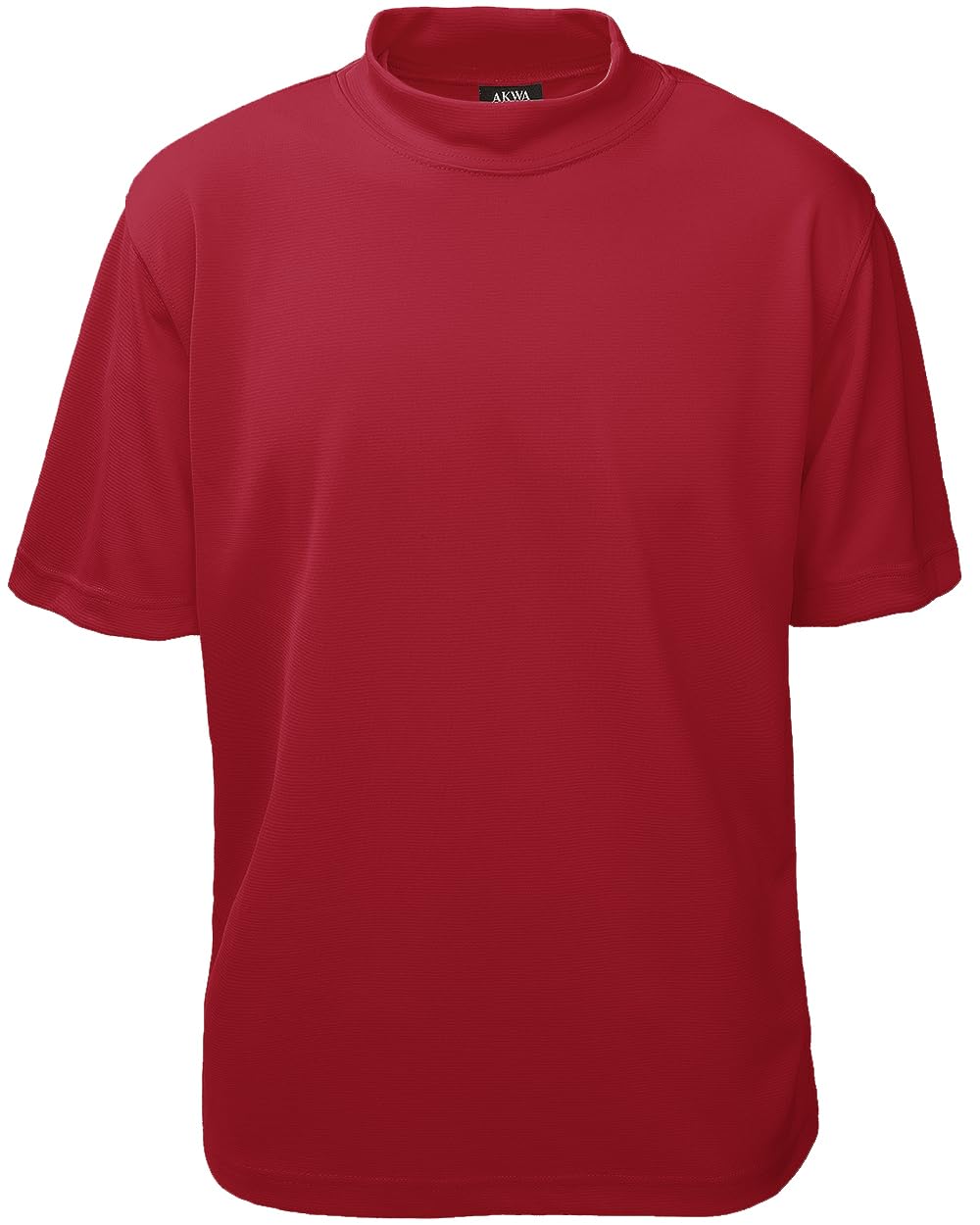 Akwa Men's Moisture Wicking Mock Turtle Tee Made in USA Lightweight Soft T-Shirt Made in USA