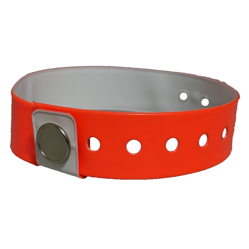 Reusable Vinyl Wristbands - Implement Water Safety, Use Colored Wristbands to Identify Your Swimmers by Ability - 10″ Long x 3/4″ Wide - 100ct.