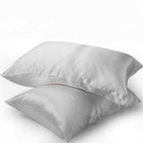 Pink Silk Pillow Cases with Zipper Made in USA, 100% 22 Momme Mulberry Silk Pillowcase for Hair and Skin, Acne Free, Anti Aging, Anti Wrinkle, Hypoallergenic (Pink, Standard)