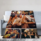 Ships Next Day,Custom Blanket with Picture Made in USA,Personalized Photo Blanket for Family Anniversary Christmas Birthday Halloween Valentines