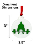 Weightlifting Christmas Tree Ornament 4 Piece Set, Includes 4 Different Wooden Weightlifting Style Ornaments, Weightlifting Gift, Fitness Ornament (All Male Lifter 4 Pack)