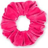 Velvet Scrunchies 3-Pack Gift Set Premium Plush Ponytail Holder Made in the USA Burgundy Forest Black