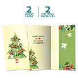 Tree-Free Greetings - Christmas Money Holder Card - Artful Designs - 1 Money Holder Greeting Card + Matching Envelope - Made in USA - 100% Recycled Paper - 3.7 x 7 - Believe in Magic (ZO70090)