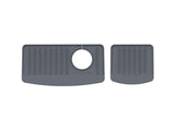 WeatherTech FaucetMat Duo - Protect Your Kitchen & Bathroom Countertops - Dark Grey/Slate