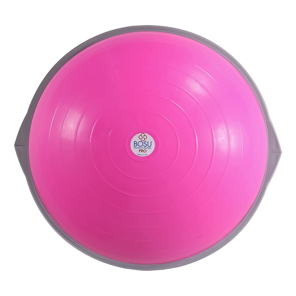 Bosu Pro Multi Functional Home Gym Full Body Balance Strength Trainer Ball Equipment with Guided Workouts and Pump