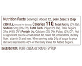 Butternut Mountain Farm Pure Vermont Maple Syrup, Organic, Grade A, Amber Rich, 12 oz, Easy Squeeze Bottle