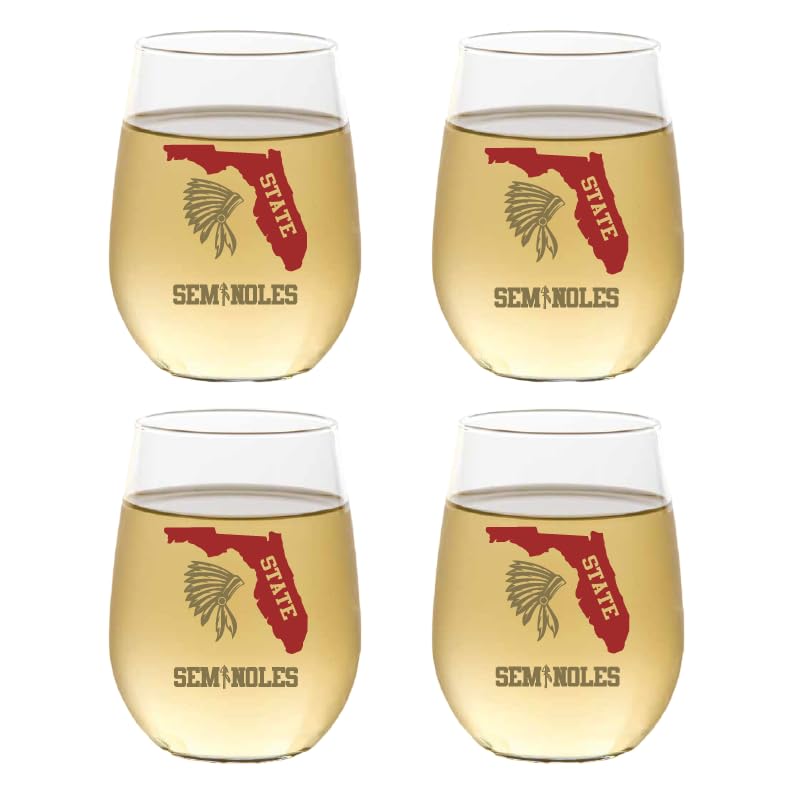 Set of 4 Shatterproof CUSTOM 16 oz Plastic Wine Glasses MADE in the USA (CHRISTMAS NUTCRAKERS)