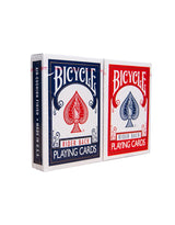 Bicycle Rider Back Playing Cards, Standard Index, Poker Cards, Premium Playing Cards, Red & Blue, 2 Count (Pack of 1)