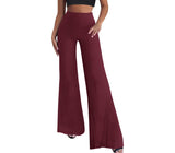 Hybrid & Company Womens Super Comfy Flowy Wide Leg Palazzo Pants Made in USA