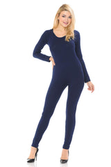 7Wins JJJ Women Catsuit Cotton Long Sleeve Yoga Bodysuit Jumpsuit/Made in USA