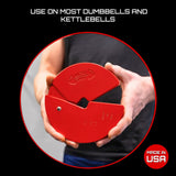 Micro Gainz Dumbbell Fractional 2.5 lb Weight Plate, Ideal for Micro Loading, (Choose Color) 2 Piece Fractional Weight Plates, Designed for Dumbbell Training, Made In USA