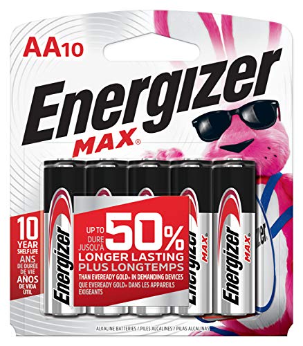 Energizer AA Batteries, Max Double A Battery Alkaline, 8 Count (Pack of 4)