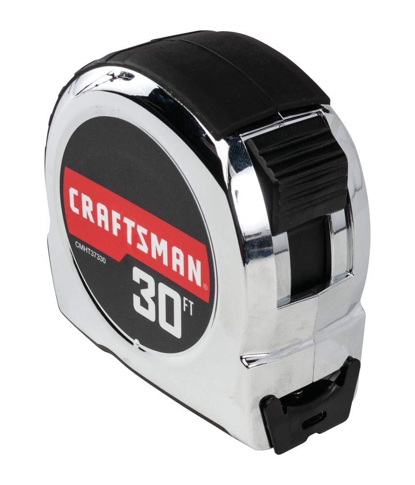 CRAFTSMAN Tape Measure, Chrome, 30-Foot (CMHT37370S)