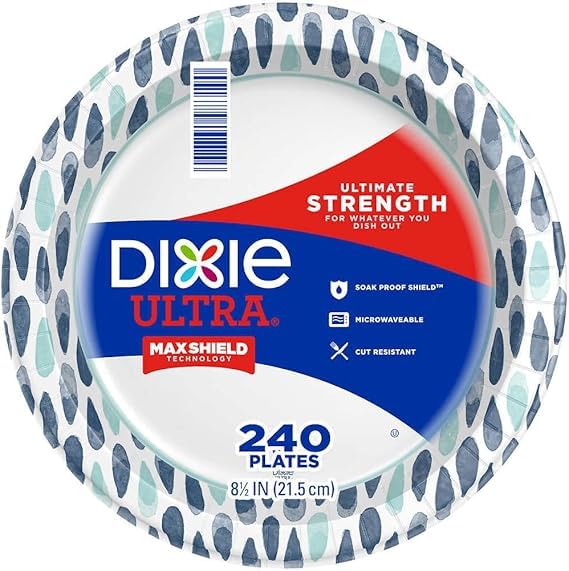 'Dixiees' Paper Plates, 240 Count