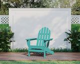 POLYWOOD AD4030PB Classic Outdoor Adirondack Chair, Pacific Blue