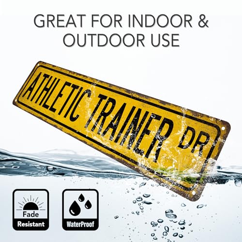 Athletic Trainer Street Sign Athletic Trainer Gift- Made In USA - Gifts For Trainer Athletic Trainer Gifts Fitness Gifts Sports Trainer Gift Custom Sign 104180021075