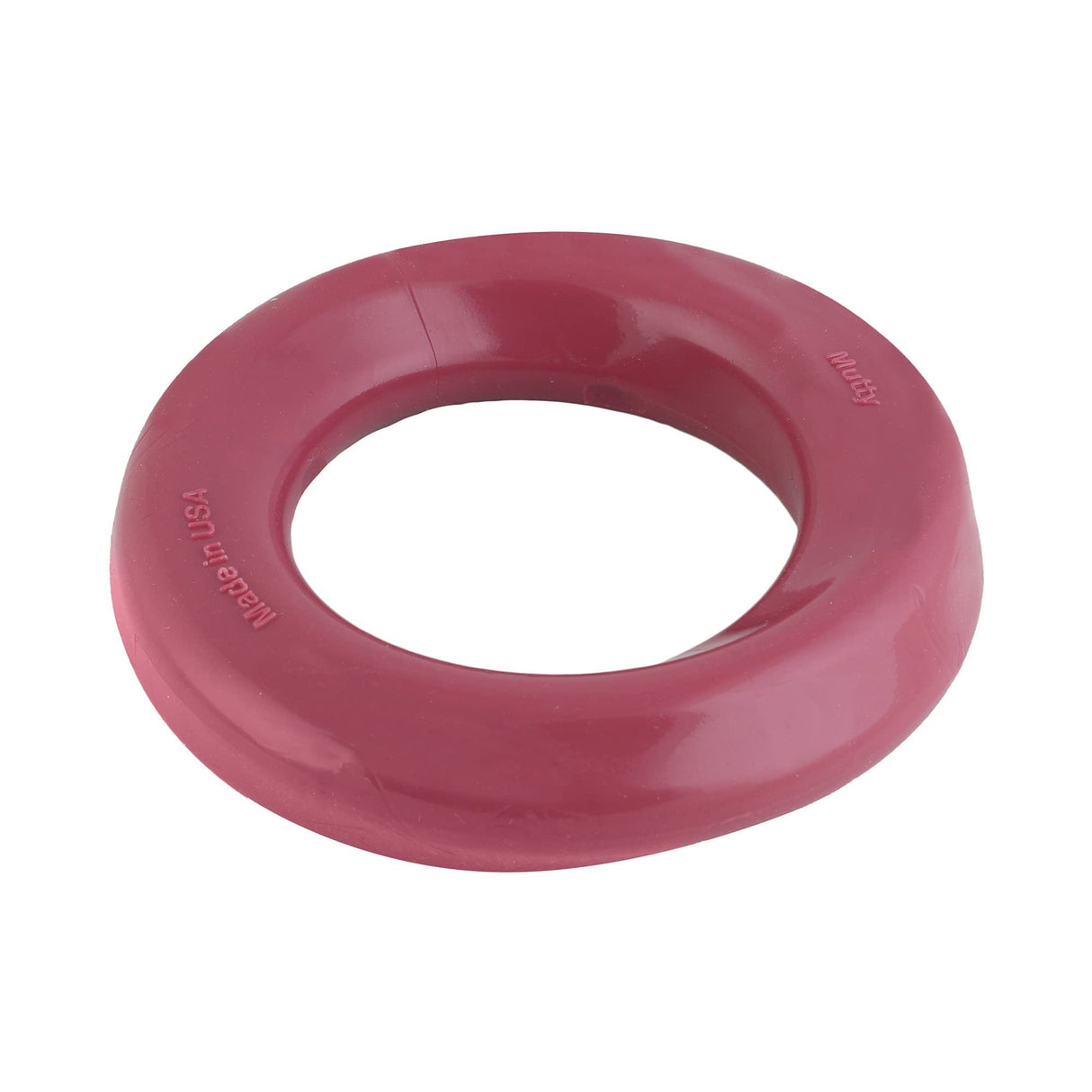 Mutty Dog Chew Ring - Made in USA Dog Toys for Chewers - One Meal Donated to Shelters per Toy - Durable Rubber Dog Toy - Non-Toxic 100% Food Grade Materials