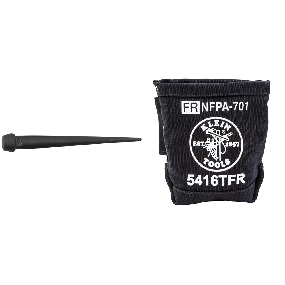 Klein Tools 3255 Bull Pin, Made in USA, Broad Head Bull Pin Resists Corrosion and Mushrooming, Heat Treated Steel with Black Finish, 1-1/4-Inch