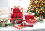 American Greetings 175 sq. ft. Reversible Wrapping Paper for Christmas and All Holidays, Red and Black Plaid (1 Jumbo Roll 30 in. x 70 ft.)