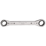 Klein Tools 68200 Ratcheting Box Wrench, Made in USA, 1/4-Inch x 5/16-Inch with Reverse Ratcheting and Chrome Plated Finish