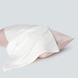 Pink Silk Pillow Cases with Zipper Made in USA, 100% 22 Momme Mulberry Silk Pillowcase for Hair and Skin, Acne Free, Anti Aging, Anti Wrinkle, Hypoallergenic (Pink, Standard)