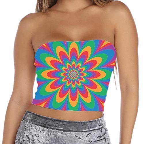 Lojobands Women's Halloween Crop Top Tube Top Costume Made in USA One Size Fits Most