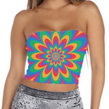 Lojobands Women's Halloween Crop Top Tube Top Costume Made in USA One Size Fits Most