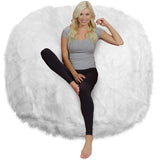 Chill Sack Bean Bag Chair: Giant 6' Memory Foam Furniture Bean Bag - Big Sofa with Soft Micro Fiber Cover, Charcoal