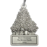 Indiana Metal Craft Attractive Christmas Tree Pewter Personalized Ornaments Engraving Made in USA (Gallery Print)