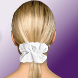 Velvet Scrunchies Jumbo Size Plush Big Ponytail Holders Thick Braided Locked Hair Big Made in the USA Green Pine