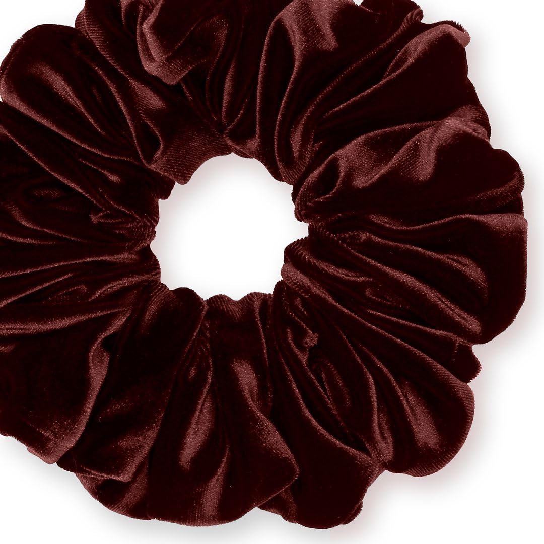 Velvet Scrunchies King Size Leopard XXL Plush Ponytail Holders Oversized Big Made in the USA