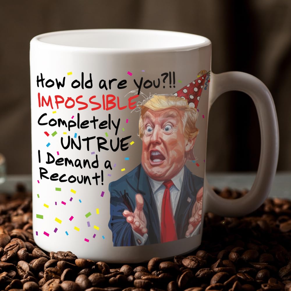 Funny Trump Birthday Glass - Trump Birthday Gifts for Men, Donald Trump Gifts for Men, Funny Birthday Gift for Women, Trump Gifts, Birthday Gift for Husband, Trump Stuff, Maga Merch (SHOT GLASS)