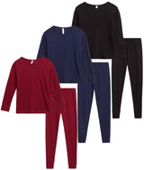 Sweet Hearts Girls' Thermal Underwear Set - 6 Piece Waffle Knit Top and Long Johns Base Layer Set: Made in USA (2T-16)