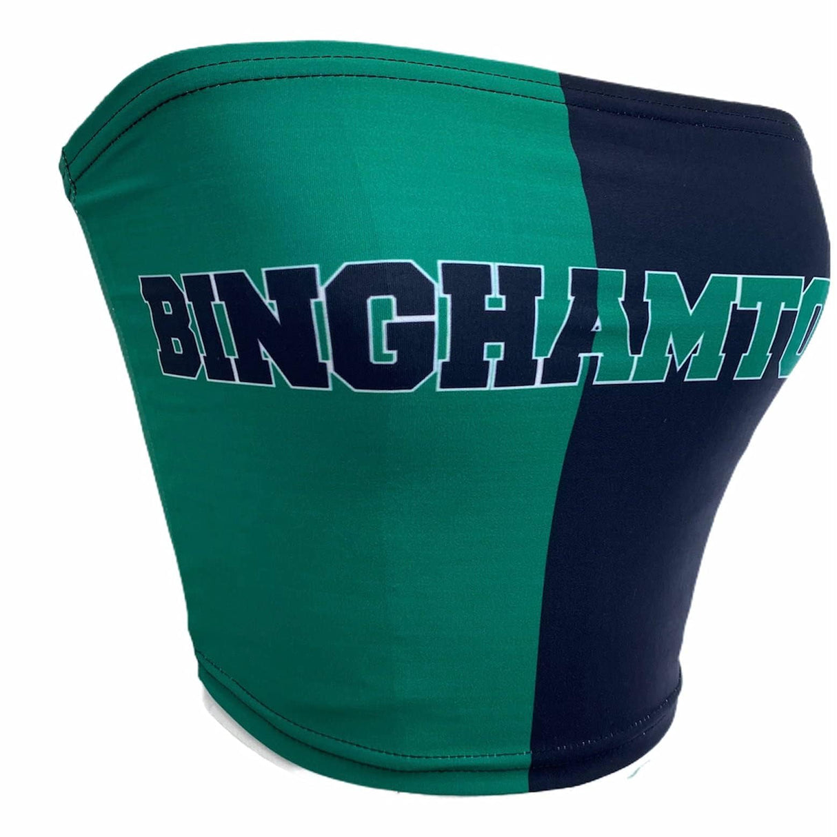 Lojobands Women's Tailgate Outfit College Two Tone Color Block Tube Top Made in USA One Size Fits Most