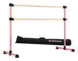 VITA Barre Portable Freestanding Double Ballet Barre, Prodigy, with Carry Bag | Adjustable Height, USA Made, Home or Gym Exercise Equipment for Kids & Adults | Dance, Fitness, Pilates