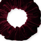Velvet Scrunchies Jumbo Size Plush Big Ponytail Holders Thick Braided Locked Hair Big Made in the USA Green Pine