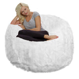 Chill Sack Bean Bag Chair: Giant 4' Memory Foam Furniture Bean Bag - Big Sofa with Soft Micro Fiber Cover - Black