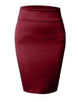 J. LOVNY Women's Stretch Bodycon Midi Pencil Skirt Made in USA S-3XL