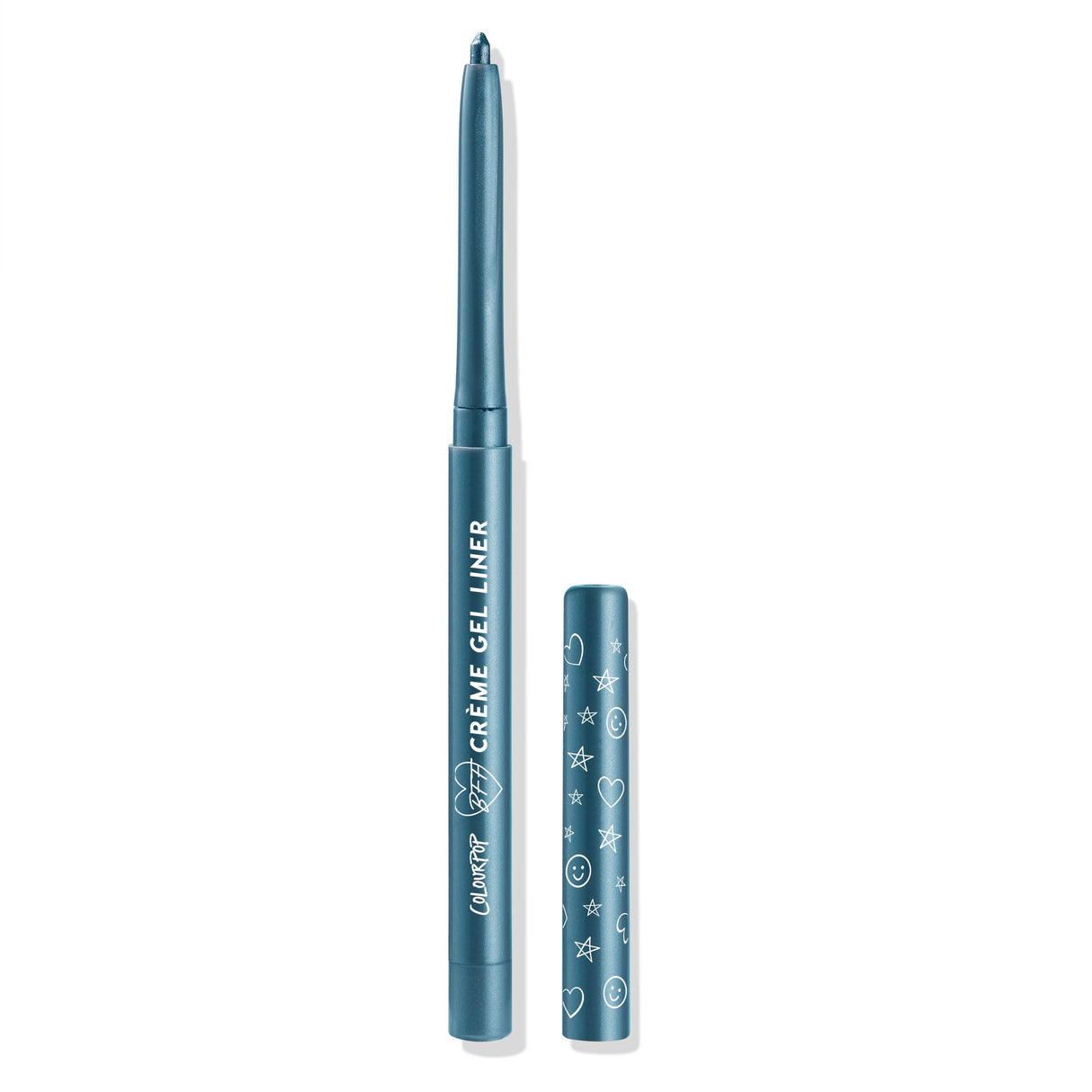 Colourpop BFF Crème Gel Liner - Waterproof Gel Eyeliner Pen with a High-Pigment & Buildable Formula - Colored Eyeliner with 18-Hour Wear - Outer Space (0.01 oz)